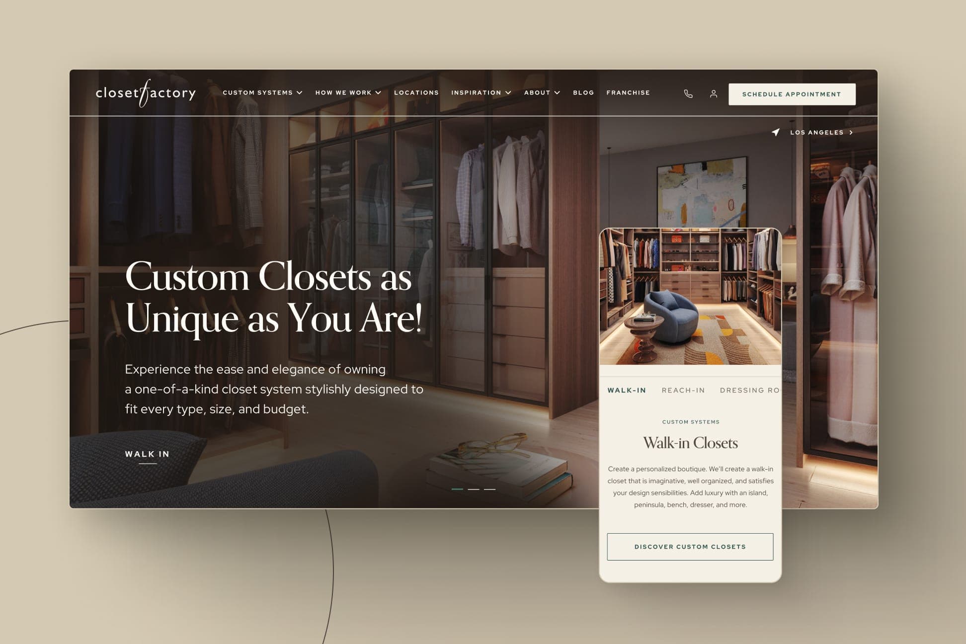 Branding & Website Design for an American Custom Closet Market Leader
