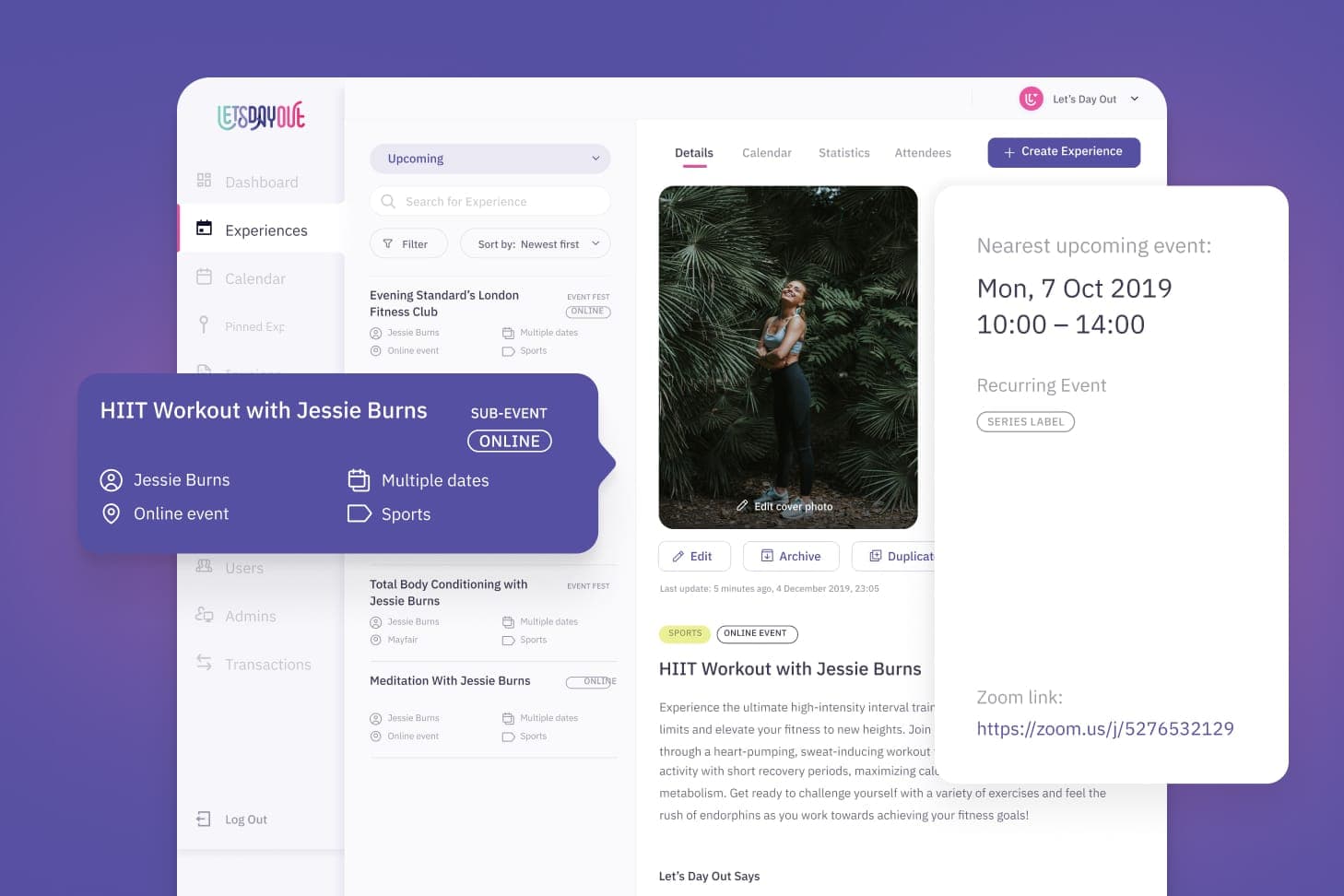 Event Management Web App for a Modern Social Platform