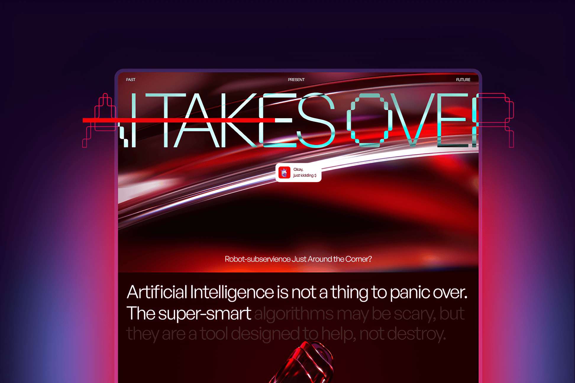 Immersive Website Designed With Webflow for AI Education