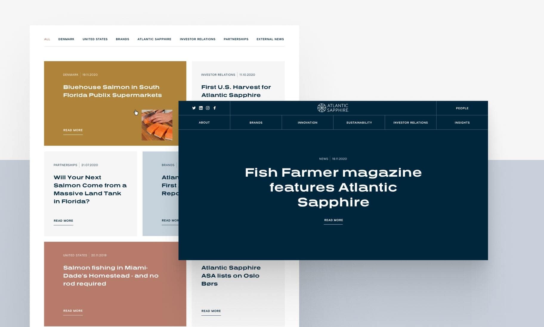 Corporate Website for an Innovative Sustainable Fish Farming Company