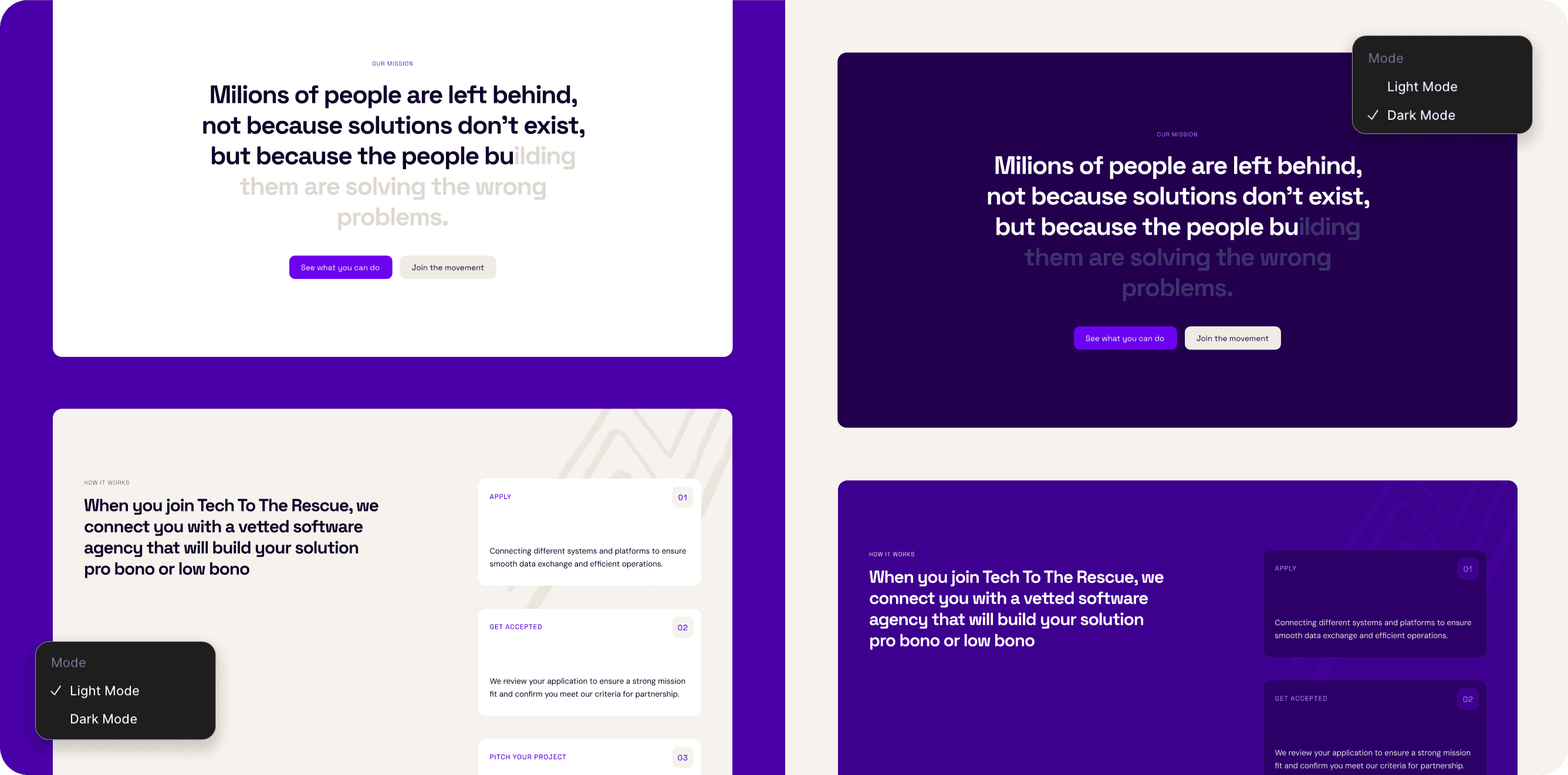 desktop asset for Social Impact Technology industry for Tech to the Rescue