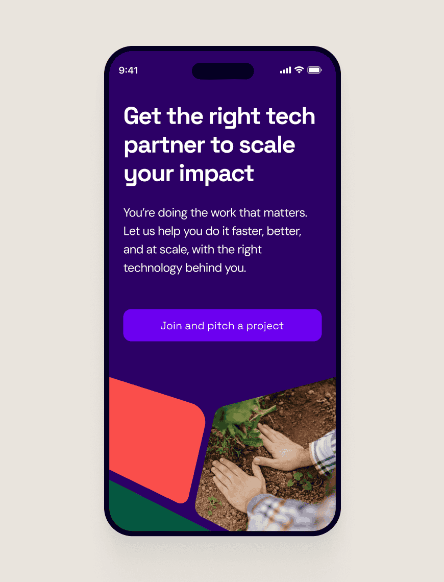 desktop asset for Social Impact Technology industry for Tech to the Rescue