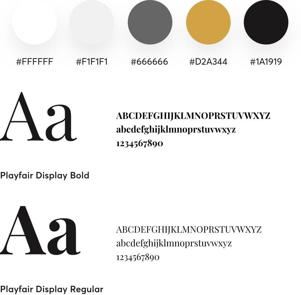 Elegant brand identity